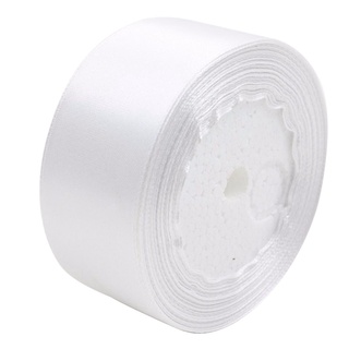 1 rollo de cinta de satén de seda de 40 mm 22 metros para fiesta de boda (blanco) (2)