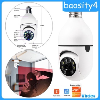 [baosity4] Cámara WiFi Bombilla De Luz IP De Seguridad Inalámbrica Impermeable IP66 CCTV