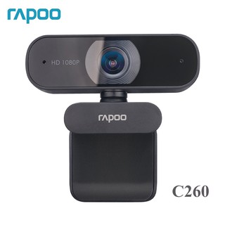 Rapoo C260 Webcam HD 1080P con USB con micrófono giratorio cámaras para transmisión en vivo videollamadas conferencia