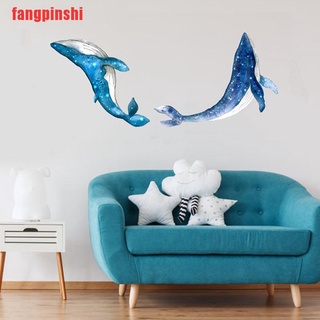 {fangpinshi}Creative Starry sky whale Wall Sticker home wall decoration living room kids BBV