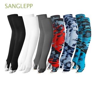 SANGLEPP Exposed thumb Arm Cover Sportswear Outdoor Sport Arm Sleeves New Warmer Summer Cooling Running Basketball Sun Protection