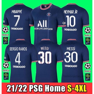 Camiseta de local de Paris Saint-Germain Talla S-4XL 2021-2022 Camiseta de fútbol de manga corta PSG de fútbol 21/22 para hombres