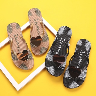 las mujeres zapatillas flip-flops sandalias diapositiva amor forma de corazón bling antideslizante verano vacaciones al aire libre zapatos de playa mujer sandalias planas