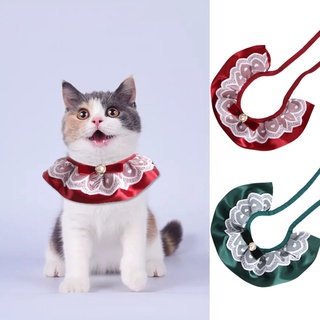ancrowd.cl Pet Collar Lace Ruffled Hem Decorative Fabric Adorable Dog Necklace Neckwear for Party