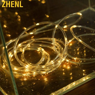 Zhenl luces de cuerda al aire libre luz blanca cálida impermeable 50LEDs 8 modos de alambre de cobre decoración para patio (8)