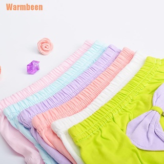 (Warmbeen) niños 100% algodón ropa interior bragas niñas bebé bebé lindo gran arco pantalones cortos (7)