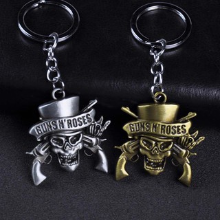 American Band G N'R Guns and Rose Band Logo Keychain Car Pendant Creative Gift