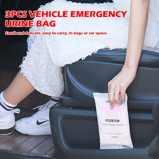 ergu 3 pzs bolsas de vómito desechables para orinar/viajes/atascos de emergencia/portátiles para orinar (3)