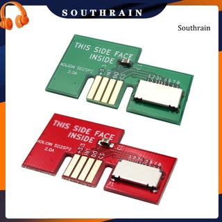 southrain mini micro-sd tf lector de tarjetas de memoria adaptador para ngc juego cubo sd2sp2 sdload sdl