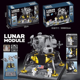 [bmz]Lego Star wars creador experto Apollo luna espacial cohete Lunar Lander bloques de construcción Kit de juguetes para niño regalo