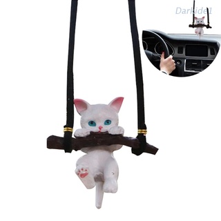 Oscuro coche colgante adorno el gato colgante para la decoración del coche colgante espejos retrovisores (1)