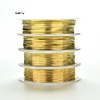 kaciiy 0.3/0.4/0.6/0.8 mm chapado de alambre de cobre perlas de joyería fabricación de bricolaje manualidades cl (3)