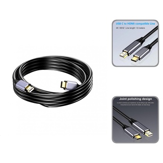 uanha.cl - cable adaptador de 1,8 m tipo c a mini displayport convertidor de cable de compatibilidad amplia para portátil
