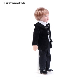 [firstmeethb] 1/12 miniaturas casa de muñecas un niño en un traje de decoración caliente