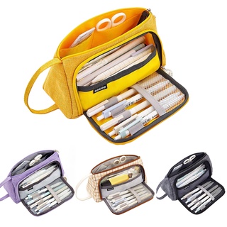 bolsa de almacenamiento portátil para bolígrafos, bolsa de almacenamiento de gran capacidad, bolsa de papelería cosmética