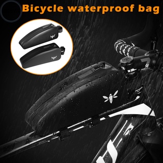 1 bolsa impermeable para bicicleta, tubo delantero, accesorios de bicicleta, bicicletas de carretera