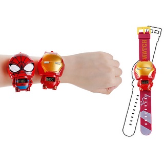 hfz marvel vengadores iron man the hulk spider man capitán américa reloj de juguete regalo (5)