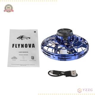 flynova fxq-01 mini led fidget finger spinner flying gyro rotator drone