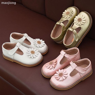 Zapatos de las niñas, cuero, cuero, suela suave princesa zapatos, 2021 primavera y otoño nuevo bebé estudiante tendencia cristal zapatos, otoño zapatos flash
