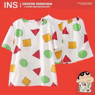 Pijamas decrayon Shin-chan mismo estilo para hombres y mujeres