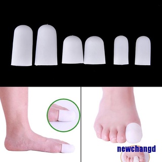2 piezas de silicona gel tubo vendaje dedo del pie protectores pies alivio del dolor cuidado de los pies