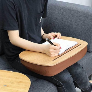 avik - mesa portátil de bambú con soporte para teléfono, almohada