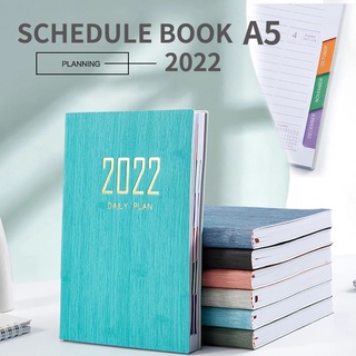 2022 A7 Mini Notebook 365 Days Portable Pocket Notepad / Daily Weekly Agenda Planner Notebooks for Office School