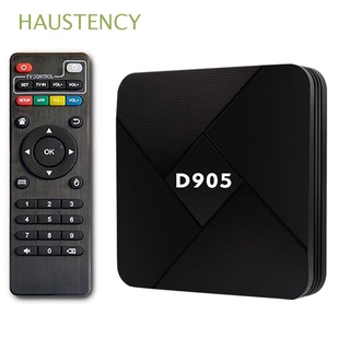 HAUSTENCY Newest Set Top Box Home Theater 2.4G WiFi Smart TV Box 4K H.265 D905 Media Player Quad Core Android 10.0