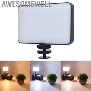Awesomewell Q07 portátil cámara foto relleno luz rectángulo Panel 2500-8000K regulable para Vlog (9)