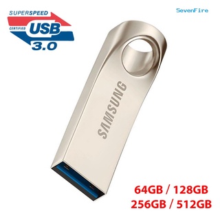 SevenFire 64/128/256/512G for Samsung Metal USB 3.0 Flash Drive Memory Stick U Disk for PC