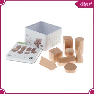 Kllfyzsf juguete educativo juego De madera geometría con bloque