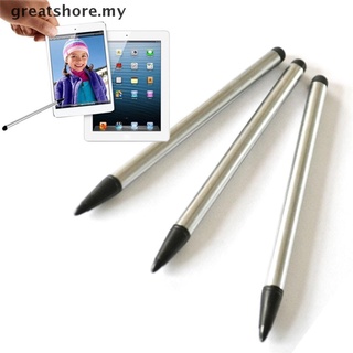 [Greatshore] lápiz capacitivo Universal para pantalla táctil 2 en 1 para iPhone/iPad/Samsung/Tablet/teléfono/PC [MY]