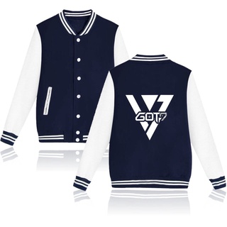 Kpop Got7 hombres ropa de béisbol uniforme abrigo Streetwear sudaderas Harajuku sudadera Bomber chaqueta Streewear