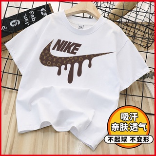 Camiseta infantil de algodón puro de manga corta para niños, media y grande, camiseta infantil, media, t:hkmgm12.my9.28 (3)