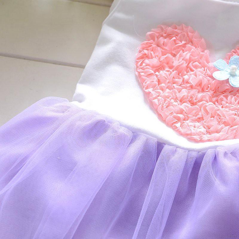 Se7en Vestido De Tul De Fiesta Floral Para Bebés Y Niñas , Faldas De Corazón Para Niños Pequeños (8)