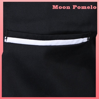 [Moon Pomelo] ropa de Chef para hombre y mujer Vintage de manga larga Chefs Chamarra de cocina abrigo de trabajo Top