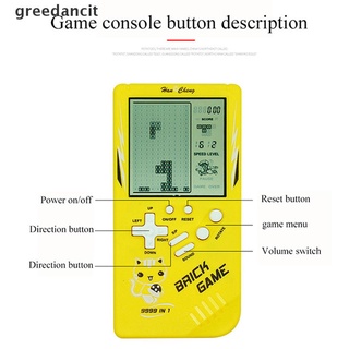 greedancit consola de juegos portátil tetris jugadores de juegos de mano mini juguetes electrónicos cl