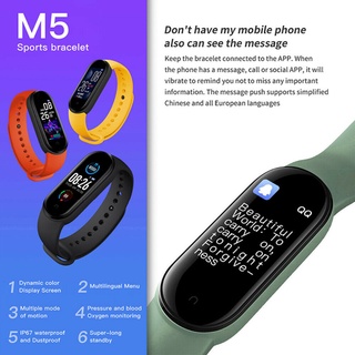Ready M5 Smart Sport Band Fitness Tracker Pedometer Heart Rate Blood Pressure Monitor Bluetooth-compatible Smartband Bracelets Men Women homix (4)