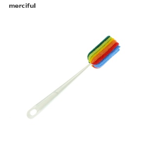 Merciful Rainbow Long Handle Easy Cup Brush Sponge Cleaner Cleaning Brush Bottle Scrubber CL