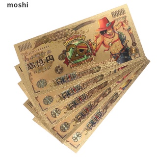 moshi el rey pirata hoja de oro 100 billones de yen moneda conmemorativa billete moneda.