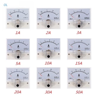 OL 85L1 AC Panel medidor analógico Panel amperímetro Dial medidor de corriente puntero amperímetro 1-50A (1)