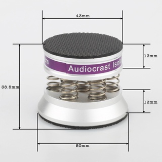 lov 4PCs HIFI-Audio Speakers Amplifier Preamp DAC CD-Player Aluminum Anti-shock Absorber Foot Pad Feet Nail Pads Vibration (2)