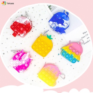 LOTUSS New Backpack Children Sensory Toy Coin Bag Bubble Mini Adult Relieve Autism Antistress Tool