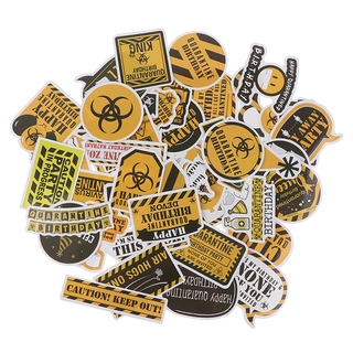 Northvotescaw 50pz sticker amarillo con dibujo/recién nacido Para Laptop/equipaje/violín/Epidemico (3)