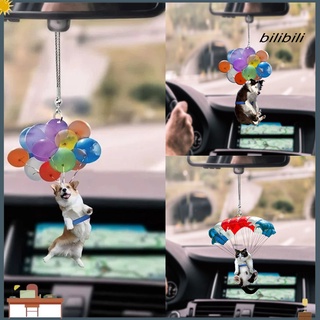 colgante bi para perro, diseño de globos, acrílico, creativo, bolsa de decoración, adorno para coche
