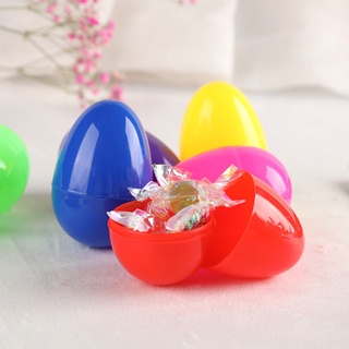 12 huevos de pascua coloridos para niños hechos a mano diy plástico cáscara de huevo (5)
