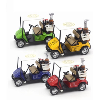 [sudeyte] 1:36 Scale High Simulation Golf Cart Model Children Pull Back Toy Collection