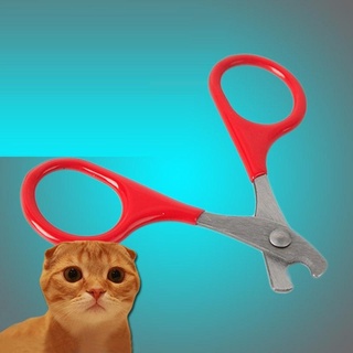 Rojo cuidado herramientas gato tijeras uñas suministros accesorios gato herramientas de limpieza uñas tijeras productos para mascotas (1)
