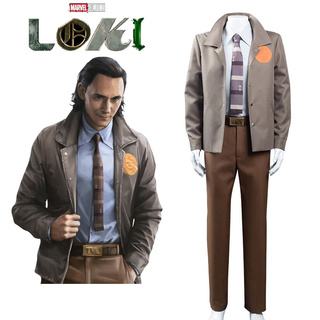 Ee.Uu. Drama Loki Cosplay traje de manga larga Marvel superhéroe los vengadores Thor Loki TVA abrigo conjunto de disfraces de Halloween