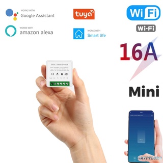 16A MINI Wifi Smart Switch Temporizador Interruptor Inalámbrico Home Automatización Compatible Con Tuya Alexa Google cryptlord